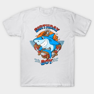 Birthday Boy Shark Lover T-Shirt